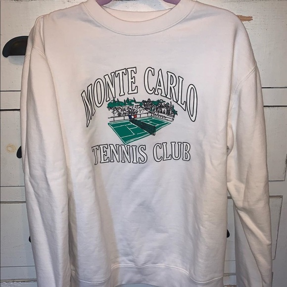 monte carlo tennis club sweatshirt